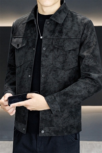 加绒款皮衣外套复古百搭宽松机车服pu皮夹克JK2566常规P78加绒P88图片
