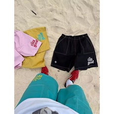 美式速干多巴胺短裤男女夏季新款潮牌百搭运动裤沙滩阔腿五分裤子，男装牛仔裤，星座506A