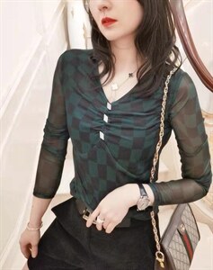 春装新款，南韩网印花打底衫，其它，赫琳娜