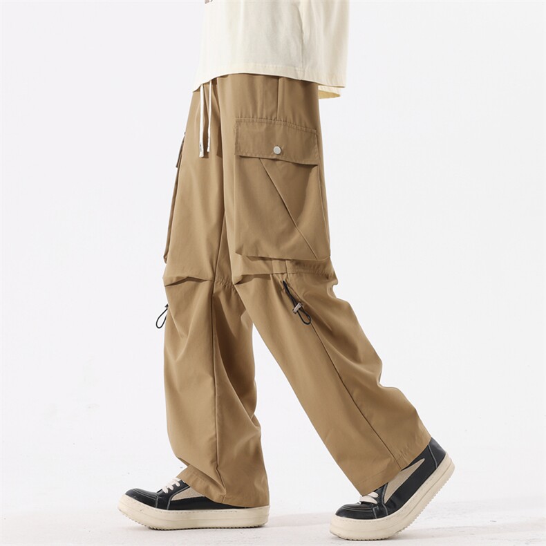 日系无影墙秋季新款工装裤宽松直筒伞兵裤休闲长裤A436-571-P45，男装工装外套，电商A436