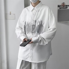 新款青春流行文艺长袖男百搭日常防晒衬衫潮流时尚气质ing潮，男装防晒衣，星座1210-1