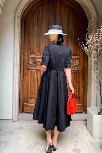 现货，MLXL，设计特色款连衣裙，女装连衣裙，弗气