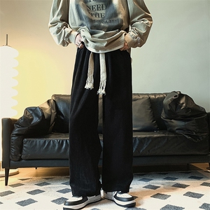 8XL-M 秋冬款特大码胖子运动裤灯芯绒卫裤男9028P45控58图片