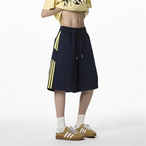 抖音品质夏季新款美式运动宽松休闲五分裤B315-K25699-特p30控58图片