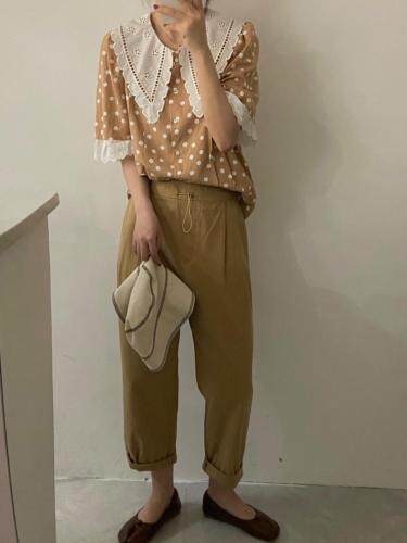 现货春款娃娃衫，女装，HJ