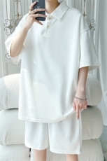 polo衫休闲大码情侣短袖套装T3520上衣26-DK8511裤子21【特价】，男装T恤，电商A007