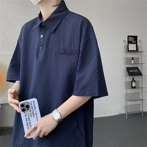 8XL-M日系工装短袖衬衫男夏季POLO衫t恤休闲运动套装TZ38004特P55图片