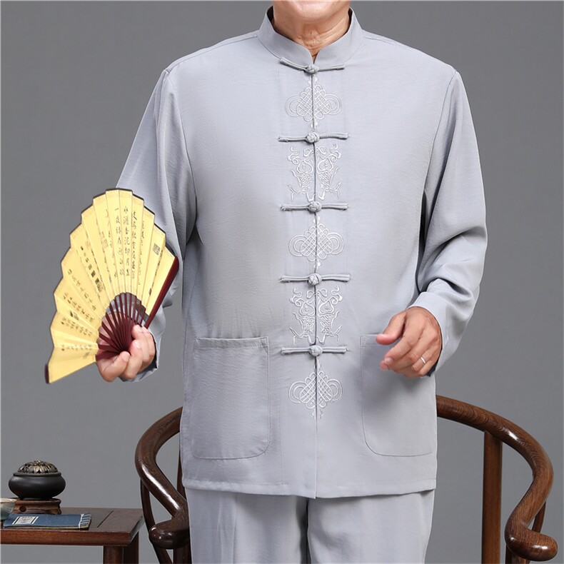 2022唐装男中老年太极服春秋风节日过寿汉服套装YD2112A-P125,男装民族服装,星座1105-3