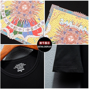 新款高品质套头短袖燙钻潮休闲圆领T恤夏季大码简欧上衣A2518-P63图片