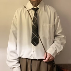 长袖衬衫男春秋情侣宽松休闲大码衬衣C203P30，男装衬衫，星座1116-2