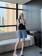 2022巧析夏季新款休闲时时尚潮流牛仔背带裤，其它，巧析