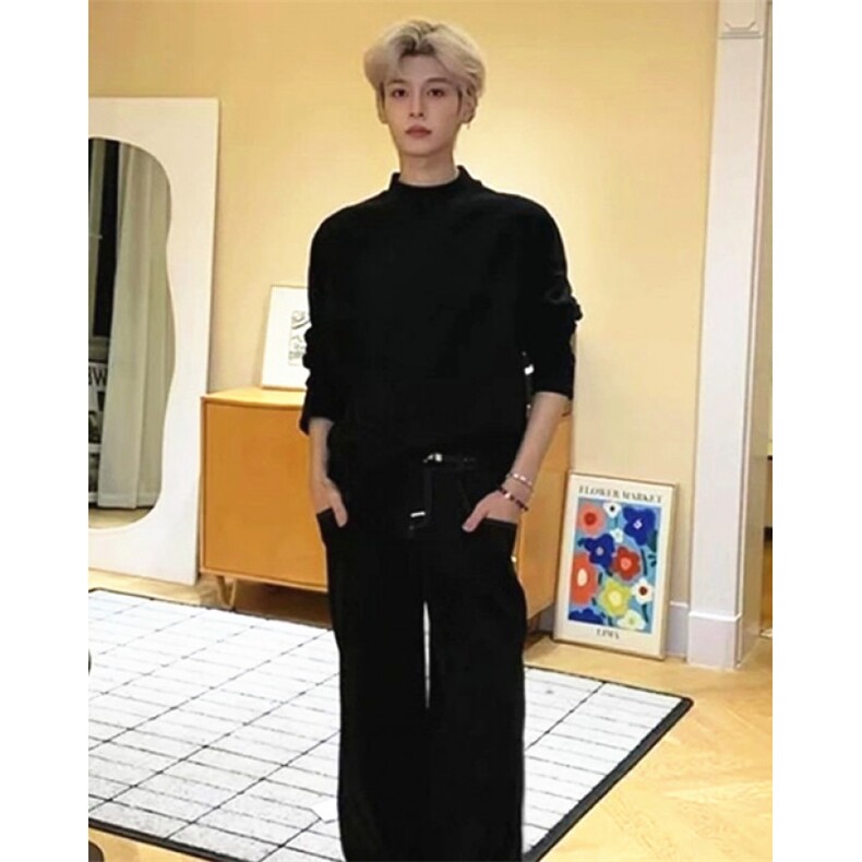 春秋季新款男士长袖t恤衫休闲圆领针织衫修身打底衫男装TW213,男装T恤,星座1116A（原606A-3）