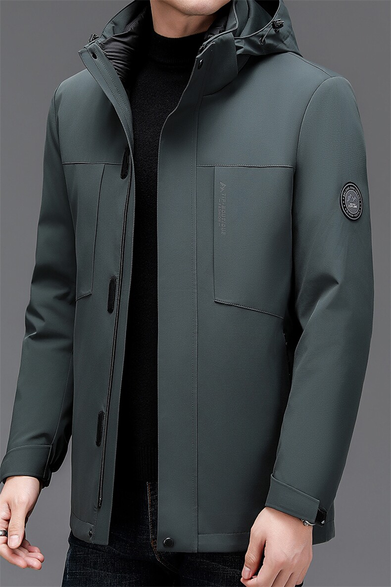 BZ23075钱塘2020-2商务休闲简约冬季厚款中年男士羽绒服P325,男装羽绒服,钱塘207-2