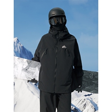 2025冬连帽防水防风保暖中性风加绒加厚连帽滑雪服男女HF93-P185，男装棉衣，电商A001