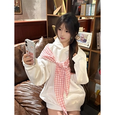 【有货】WY904CC-特P48设计感蝴蝶结连帽卫衣男女同款，男装卫衣，星座1007（原301D）