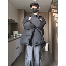 现货高品质美式高街冬季重磅三防加厚羽绒棉衣厚外套面包棉服，男装棉衣，电商A486-1