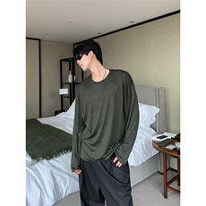 简约慵懒新款ins时尚潮流文艺长袖T流行原宿日系气质百搭，男装T恤，星座1210-1