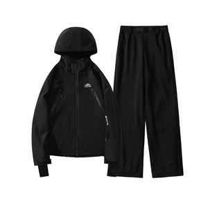 防水防风加厚滑雪服男女户外单板中性风套装HF93+K1002J加绒-P260图片