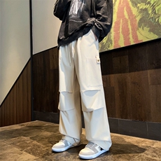 直筒裤男秋季新款宽松长裤休闲裤子男款潮牌痞帅工装裤K7419-P38，男装休闲裤，星座512-4