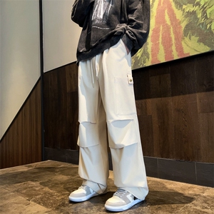 直筒裤男秋季新款宽松长裤休闲裤子男款潮牌痞帅工装裤 K7419-P38图片