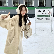 高级感仿水貂毛皮草外套女2025新款毛绒大衣2C227/3362/P245K368，女装短外套，2C227