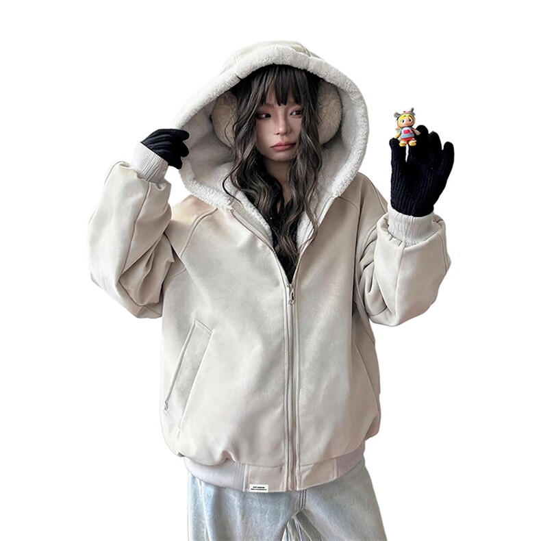 现货高品质美式高街冬季重磅座山雕大毛毛领pu皮棉衣男女加厚外套,男装皮衣,电商A443