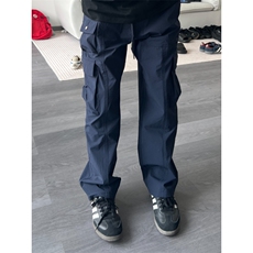 藏蓝色多口袋工装裤男款美式机能软壳冲锋裤防水户外徒步登山裤子，男装工装外套，星座1007（原301D）