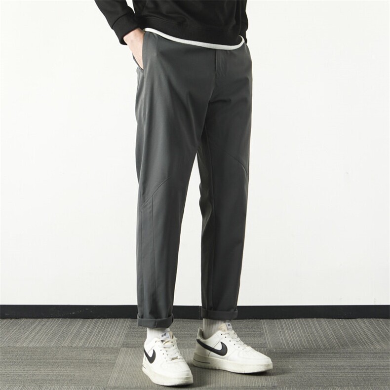 春夏新款英伦抗皱休闲裤男士修身直筒高级潮流西装裤VS804/P50，男装西裤，星座506