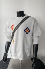 2026新款350g重磅华棉小众设计感花卉刺绣卫衣男W24583-特P30控65，男装卫衣，电商A001-1