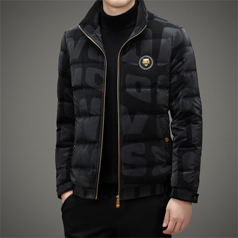DZ009钱塘2020-3中青年男士时尚休闲简约立领冬季厚款羽绒服P210,男装羽绒服,钱塘207-3
