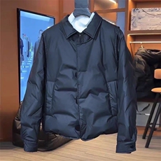 (网图)轻奢白鸭绒羽绒服休闲假两件拼接防寒保暖短313B-2300-P170，男装羽绒服，星座313B