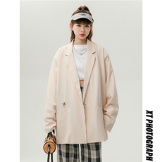 1中性风金属装饰西服女外套女港风平铺西服男外套XF7811P85控105，男装西服，星座226-2