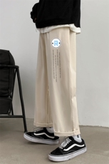 K43168-P25加绒款-P35休闲裤男士大码宽松九分运动裤男裤男直筒，男装休闲裤，电商A040