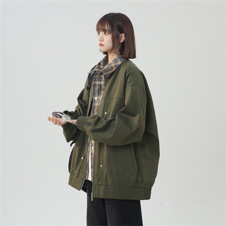2025春休闲痞帅工装翻领夹克潮流外套得物二开XZ301b-2-JK2589P78,男装夹克,星座301B-2（原A443-1）