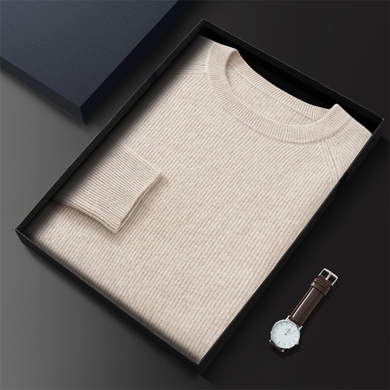 套头毛衣男士秋冬新款休闲宽松时尚羊绒打底衫男装，男装羊绒套衫，五色羊羊绒