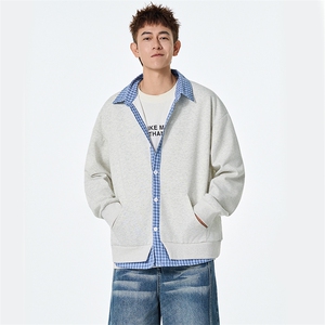 秋季现货假俩件宽松衬衫领开衫卫衣男DSA157B-W6713-特P43图片