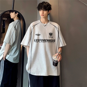 2026新款夏季宽松潮牌时尚高级学生复古减龄短袖T恤T29-P38图片