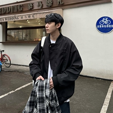 现货春季新款美式高街棒球服男士潮牌飞行夹克外套Jk06-P85控118，男装夹克，星座218-5
