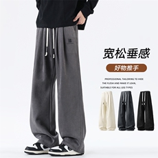 休闲长裤男士2025新款秋季宽松直筒运动卫裤潮Z6912-P42，男装休闲裤，星座610（原A335）