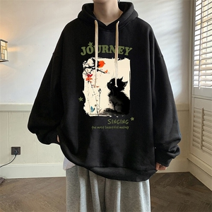 连帽卫衣男大码胖子帽衫大号运动服WY2433-P35图片