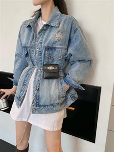 欧韩风腰包款牛仔外套,其它,锋味