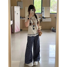 蓝色格子
