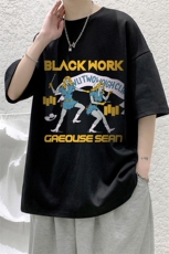 纯棉短袖t恤男大码半袖打底衫宽松体恤衫DX17304-P20大皂风，男装T恤，电商A040