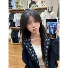美式刺绣开衫连帽卫衣外套宽松潮牌情侣拉链帽衫W880-P75，女装短外套，星座918-1
