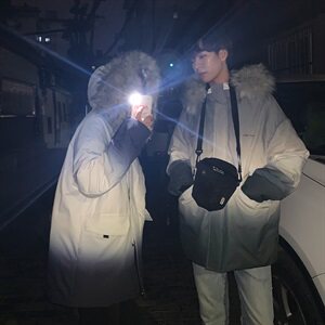 羽绒服男装短款2021新款渐变外套情侣潮牌DS620T图片