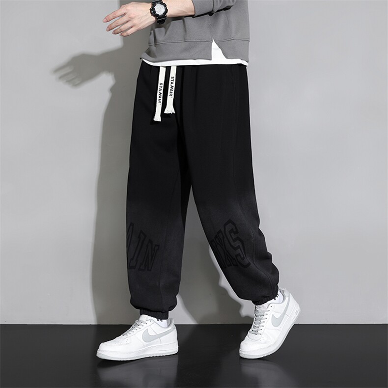 主推M-8XL棉秋季新款大码束脚潮流休闲卫裤109-K608-P50,男装休闲裤,星座109-1