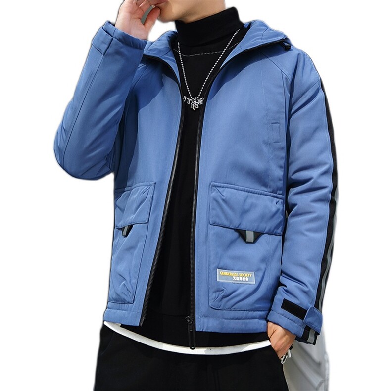 男士休闲连帽加厚保暖棉衣外套棉服棉袄冬季防寒开衫男装M990P75,男装棉衣,电商B226-2（原B217-2）