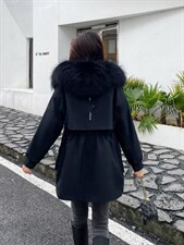 大毛领派克服和派克羽绒服，女装羽绒服，名迅