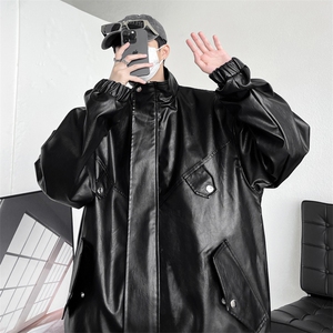 秋季皮衣男立领男士夹克潮流青年外套个性A266-PY008-P75控138图片