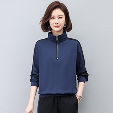 时尚春季新款女装休闲上衣宽松显瘦长袖卫衣外套，女装卫衣/绒衫，悦见她